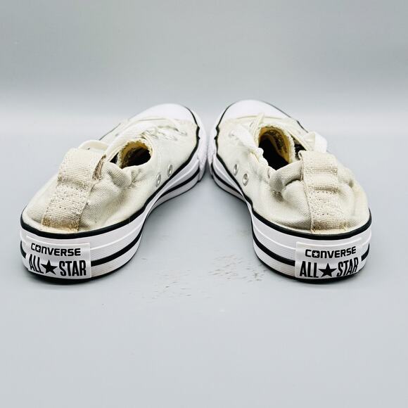 Converse All Star Shoes Womens 7.5 Beige Tan Canvas Shoreline Chucks Classic - Picture 6 of 11